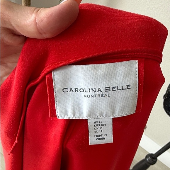 Carolina Belle Vibrant Red Blazer\Trench - Picture 7 of 10
